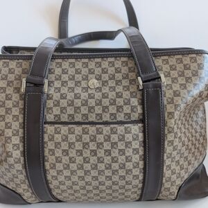Elegant Brown Patterned Men's Bag
